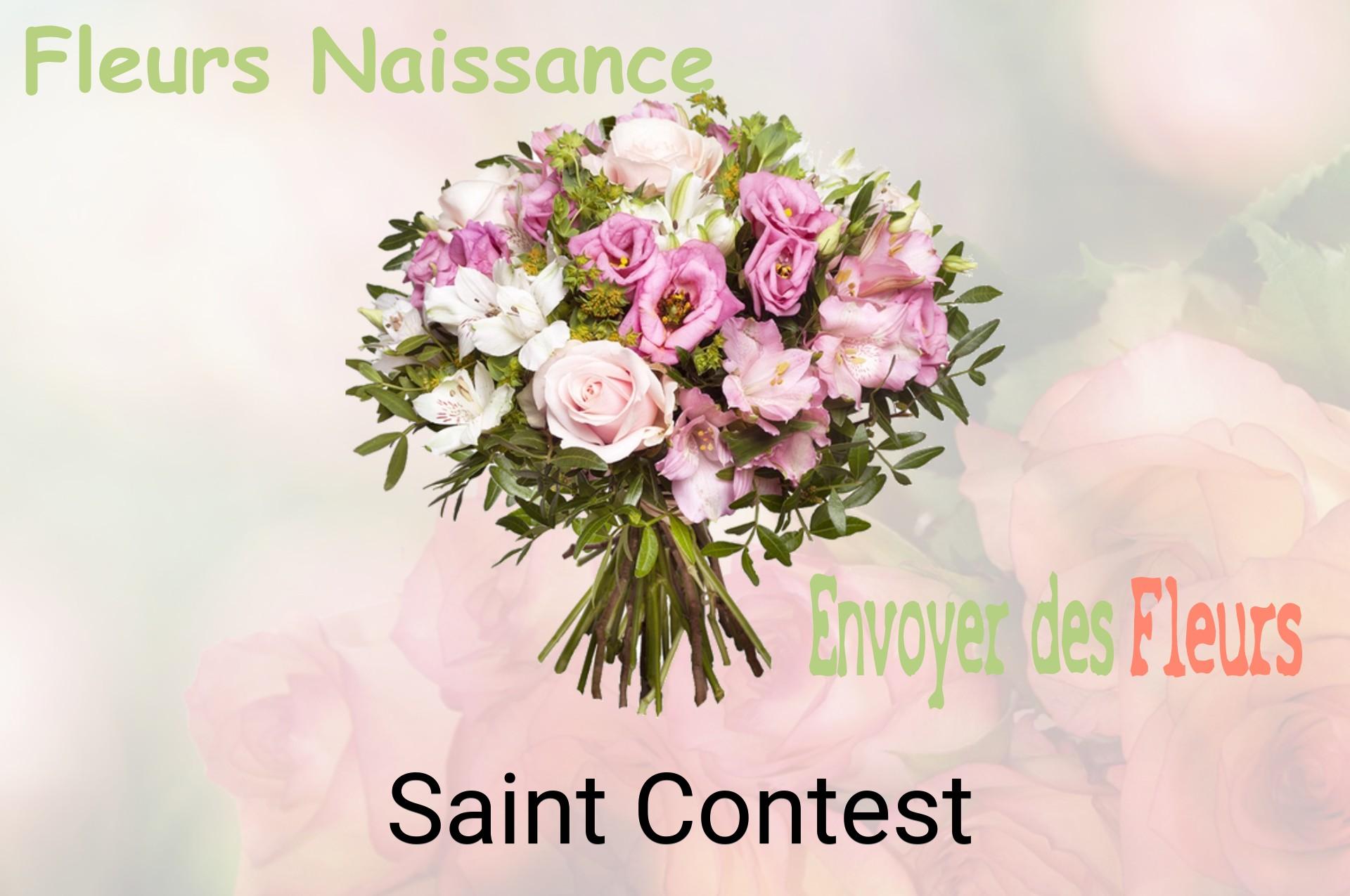 Bouquet de fleurs de naissance livré à Saint-Contest